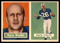 1957 Topps #86 Royce Womble NM+ ID: 81397