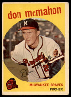 1959 Topps #3 Don McMahon EX++ ID: 65408