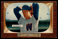 1955 Bowman #105 Johnny Schmitz VG Very Good 