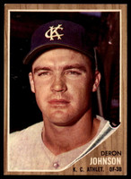 1962 Topps #82 Deron Johnson EX/NM  ID: 99294