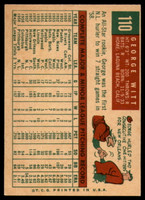 1959 Topps #110 George Witt EX++ RC Rookie ID: 66288