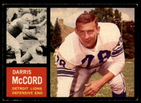 1962 Topps #57 Darris McCord EX/NM ID: 75256