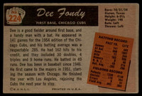 1955 Bowman #224 Dee Fondy VG