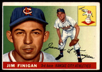 1955 Topps #14 Jim Finigan VG RC Rookie ID: 56339