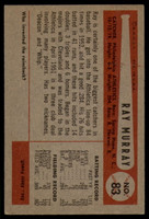1954 Bowman #83 Ray Murray VG ID: 54040