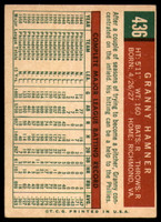1959 Topps #436 Granny Hamner EX/NM ID: 69404