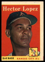 1958 Topps #155 Hector Lopez UER VG/EX ID: 63283