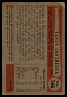 1954 Bowman #166 Sandy Consuegra VG