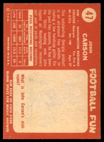 1958 Topps #47 John Carson EX/NM  ID: 91712