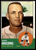 1963 Topps #149 Marv Breeding EX/NM  ID: 97120