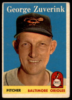 1958 Topps #6 George Zuverink VG ID: 62560