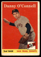 1958 Topps #166 Danny O'Connell VG/EX ID: 63335