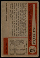 1954 Bowman #83 Ray Murray G/VG