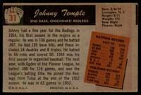 1955 Bowman #31 Johnny Temple VG RC Rookie