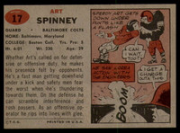 1957 Topps #17 Art Spinney EX/NM ID: 81293