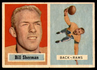 1957 Topps #58 Bill Sherman Rams EX++ 