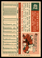 1959 Topps #412 Stan Lopata EX/NM ID: 69059