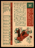 1959 Topps #14 Pete Whisenant UER EX ID: 65486