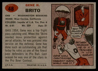 1957 Topps #48 Gene Brito EX/NM ID: 72400