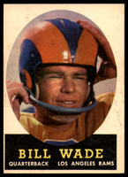 1958 Topps #38 Bill Wade EX/NM ID: 73708