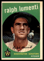 1959 Topps #316 Ralph Lumenti Senators EX++ ID: 68110