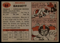 1957 Topps #64 Maurice Bassett EX++ ID: 72468