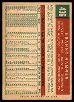 1959 Topps #436 Granny Hamner EX++ ID: 69402