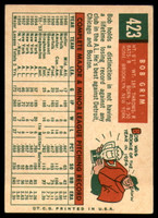 1959 Topps #423 Bob Grim EX++ ID: 69165