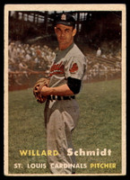 1957 Topps #206 Willard Schmidt VG Very Good  ID: 94781