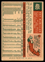 1959 Topps #405 Roy McMillan EX++ ID: 68964