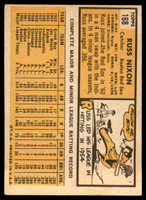 1963 Topps #168 Russ Nixon EX++ Excellent++ 