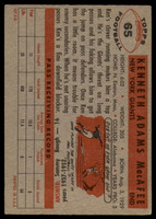 1956 Topps #65 Ken MacAfee VG ID: 72094