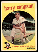 1959 Topps #333 Harry Simpson EX++ ID: 68284