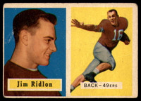 1957 Topps #139 Jim Ridlon DP VG RC Rookie