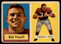 1957 Topps #148 Bob Toneff DP VG