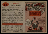 1957 Topps #54 Gordon Soltau EX++ ID: 72413