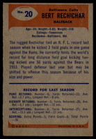 1955 Bowman #20 Bert Rechichar EX