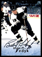 1995-96 Be A Player #S100 Brent Fedyk Auto Signed Stars