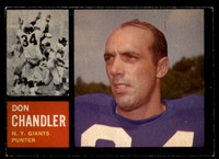 1962 Topps #107 Don Chandler EX++ 