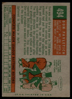 1959 Topps #494 Don Pavletich EX++ RC Rookie ID: 69880