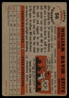 1956 Topps #56 Bill Stits VG/EX ID: 81225