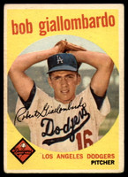 1959 Topps #321 Bob Giallombardo Dodgers VG