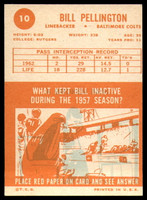 1963 Topps # 10 Bill Pellington EX/NM ID: 75324