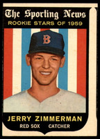 1959 Topps #146 Jerry Zimmerman RS EX RC Rookie ID: 66640
