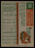 1959 Topps #506 Bob Purkey EX ID: 69985
