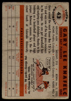 1956 Topps #43 Gary Knafelc G/VG