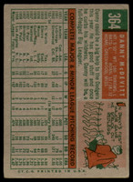 1959 Topps #364 Danny McDevitt VG/EX