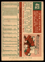 1959 Topps #412 Stan Lopata EX