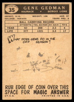 1959 Topps #35 Gene Gedman EX++ ID: 73918