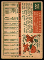 1959 Topps #399 Larry Jackson VG/EX ID: 68896